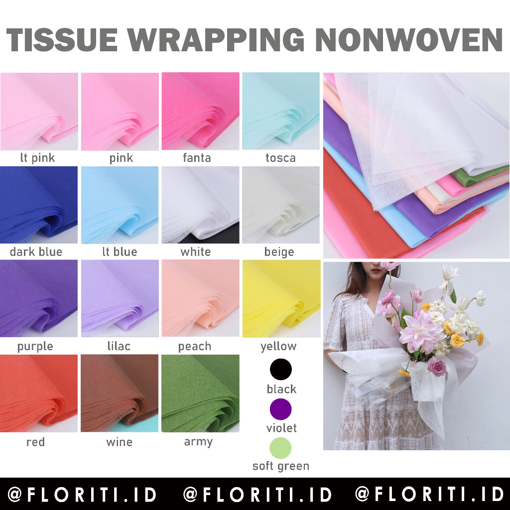 

[38 lembar] Kertas Tissue Buket Flower Wrapping Paper
