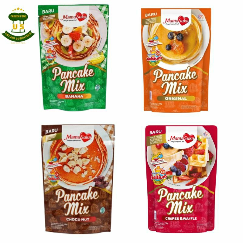 

Pancake Mamsuka Pancake Mix Mamasuka Pancake Instan Mix 3in1 pancake Mix Original Pancake Mix Choconut Pancake Mix Banana Tepung Pancake