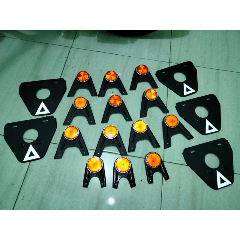 Reflektor matakucing stoplamp model Jerman untuk Honda S90 cb Benly Honda dream dll