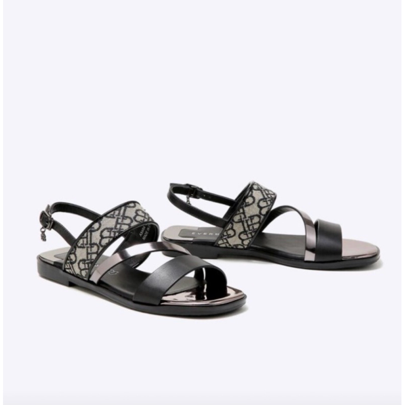 Preloved - Everbest Alas kaki Axara, Sandal Black (LikeNew)