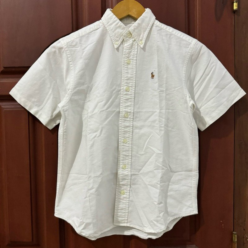 Polo Ralph Lauren Kemeja Putih Pendek Preloved