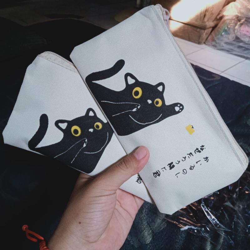 

(Dpt 12pcs) Tempat pensil kucing viral