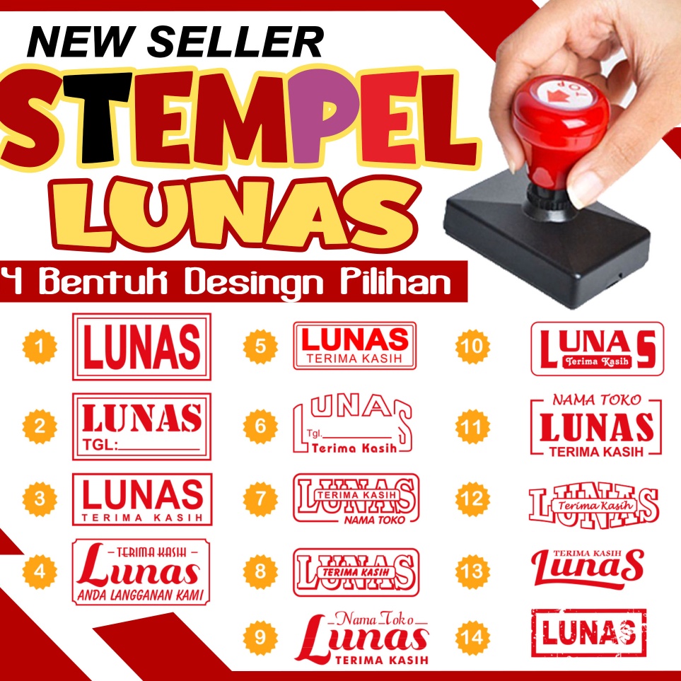 

STEMPEL LUNASStempel OTOMATIS 1 WARNA MURAHAWET