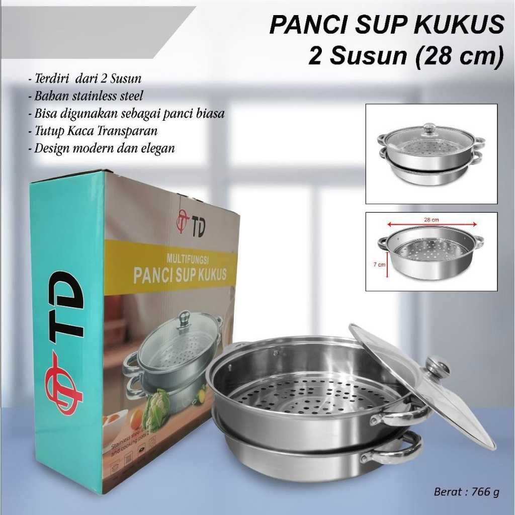 Dandang streamer panci kukus TD 28 Cm