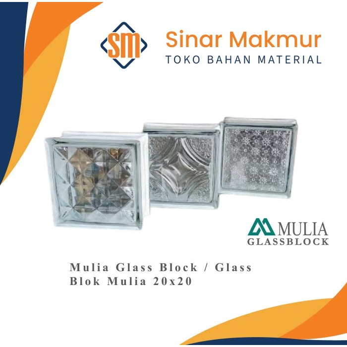 Mulia Glass Block / Glass Blok Mulia 20x20