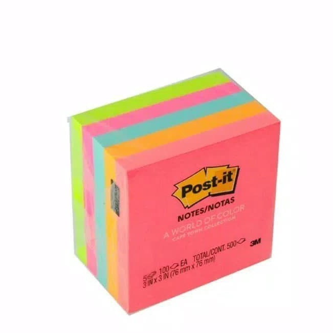 

Postit Notes 3M 654 Color isi 5 pad