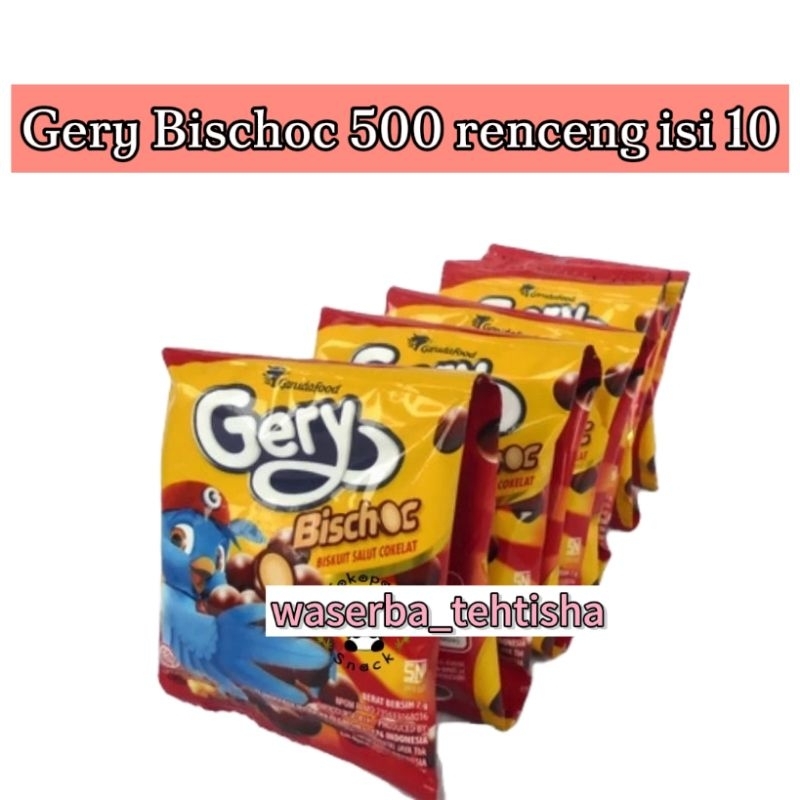 

waserba_tehtisha| GERY BISCHOC/ Gery Biskuit coklat renceng isi 10/ Gery Bischoc 10bks