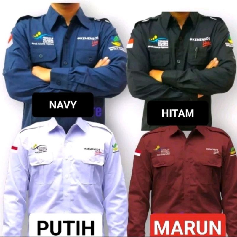 Kemeja PDH PKH Kemeja PDH Kemensos Kemeja PDH Kemensos Hadir Baju Kemensos Seragam Kemensos  Kemeja 