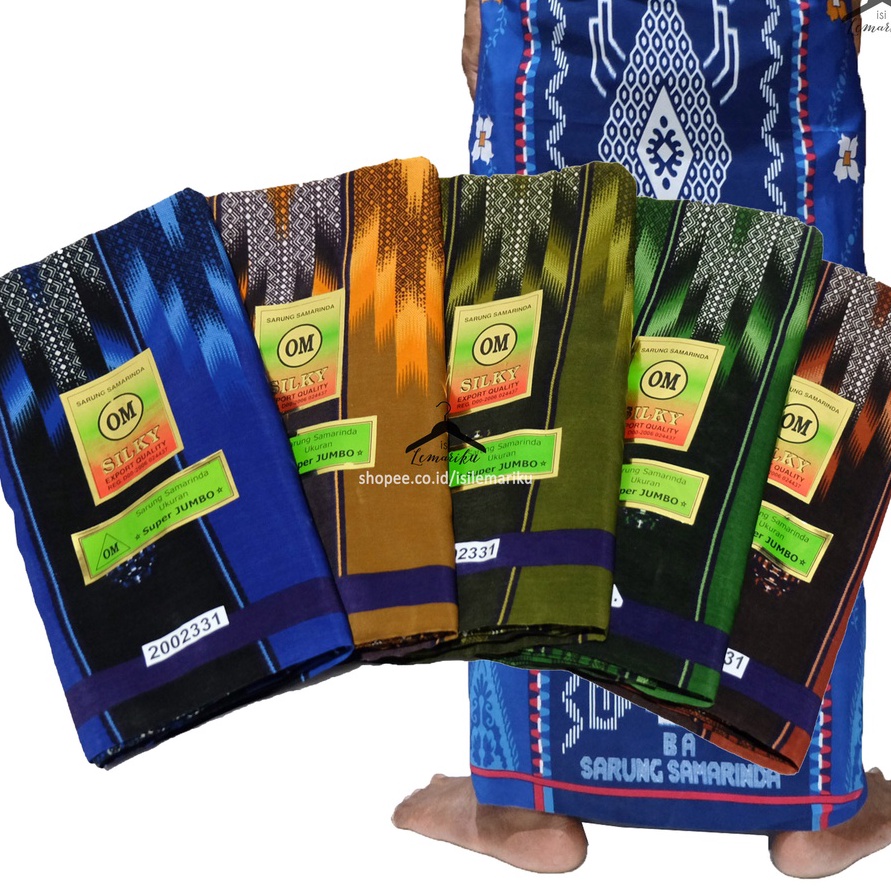 Paling Murah Sarung Laki Laki Samarinda OM Silky Dewasa Ukuran JUMBO