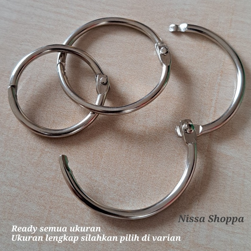 

Ring buka tutup ring binder binder ukuran lengkap isi 25 pcs per bungkus