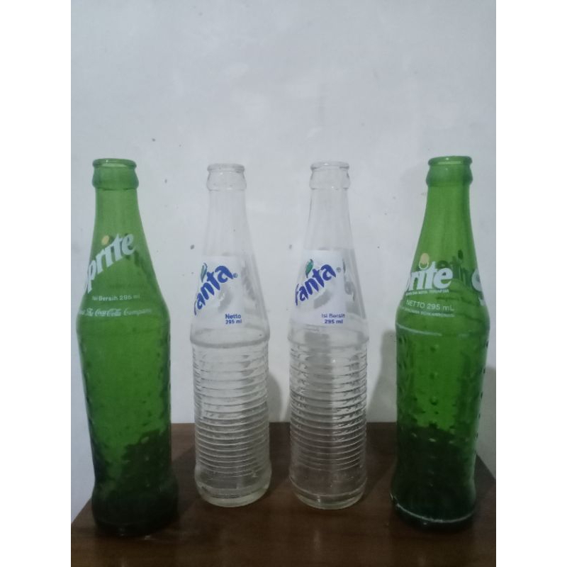 BOTOL SPRITE FANTA COCA-COLA KECIL 295 ML