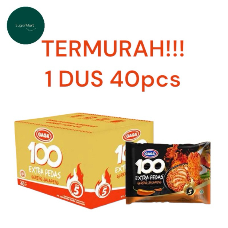 

mie gaga 100 goreng extra pedas (1 dus)