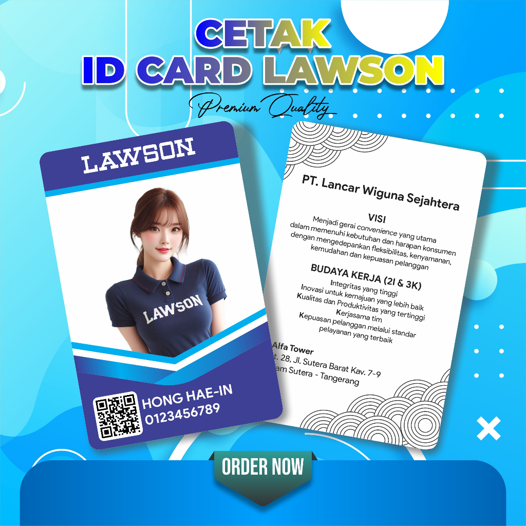 

CETAK ID C4RD LAWSON FREE DESAIN BISA SATUAN PREMIUM QUALITY by ASTORE ID OFFICIAL