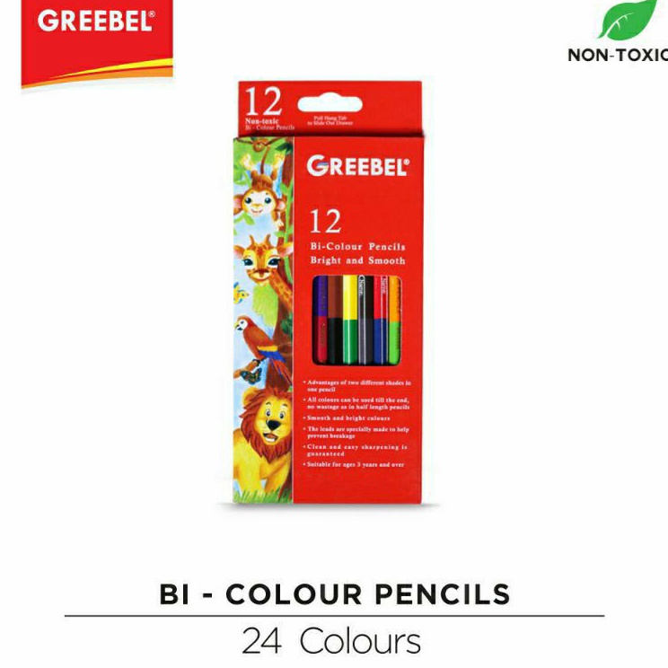 

Seller 365 Pencil BiColour 12 pcs 7212 Pensil Warna 24Warna