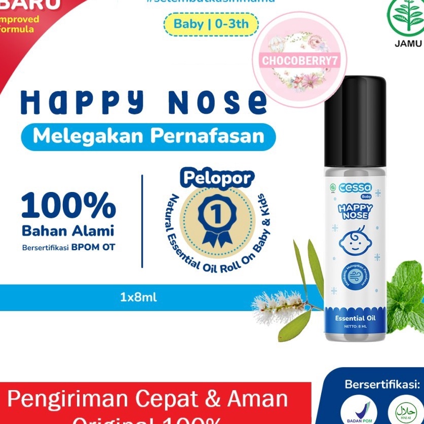 

Sale Cessa Cough n Flu Baby Kids Cessa HAPPY NOSE OT Batuk Pilek Bayi Essential Oil Cough and Flu