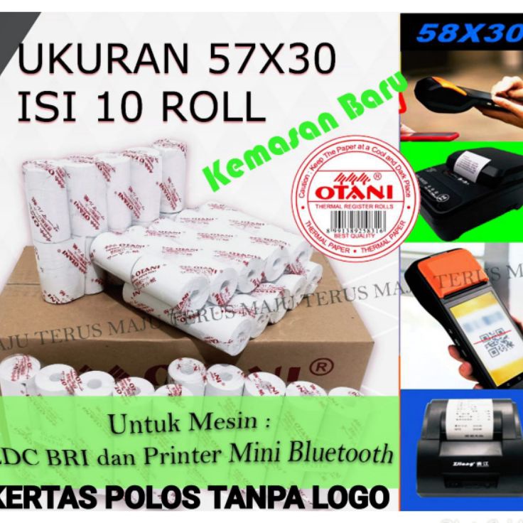 

Kes Struk Thermal Semua EDC Printer Mini Bluetooth 57x3 CORELESS isi 1roll