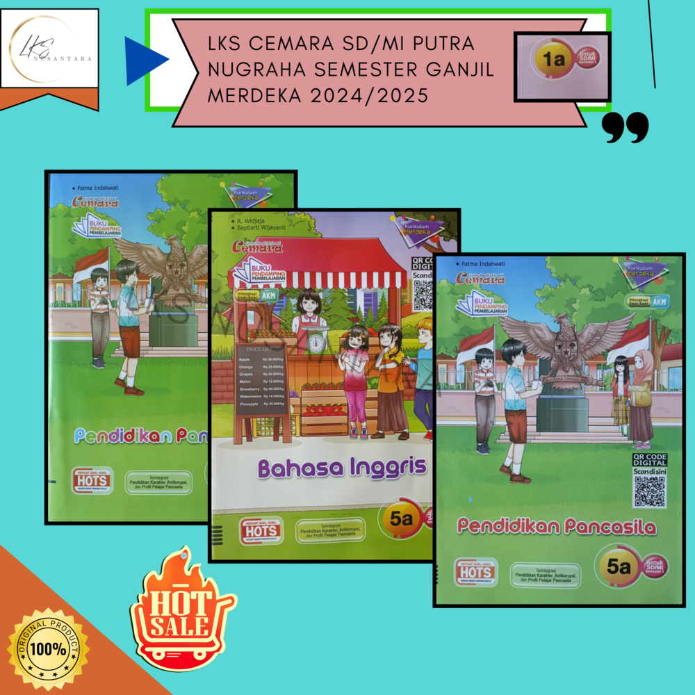 Buku LKS Putra Nugraha Cemara Mahir Zamrud SD/MI Kelas 5 Merdeka Ganjil 2024/2025 Promo