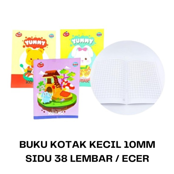 

TBMO Buku Tulis Mandarin Kotak Kecil EB 38 SQ 10 Sinar Dunia Isi 10 Per Pack