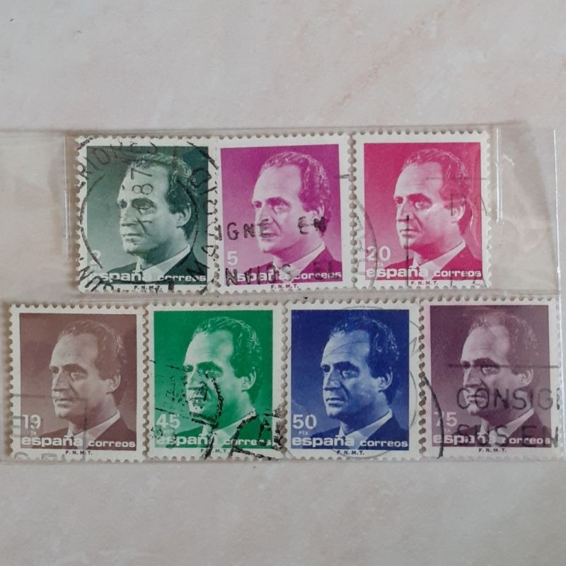 

Perangko Spanyol King Juan Carlos I (1985-1992) Tahun 1985-1989 set 7pcs