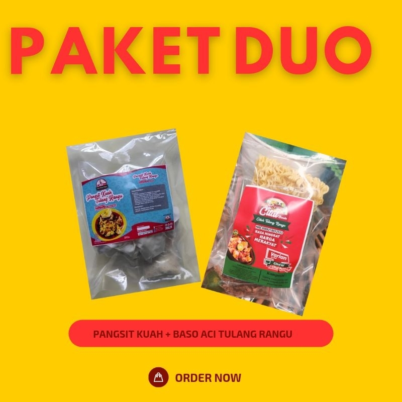 

PAKET DUO- Pangsit kuah dan Citul isi By Citul Bunda