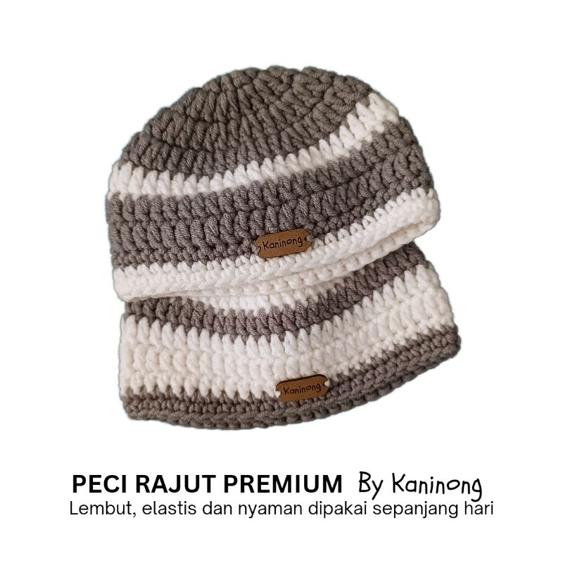 [ KANINONG ] Peci Rajut Premium Anak Bayi Sampai Dewasa | Peci Batita | Peci Balita | Peci Anak-anak