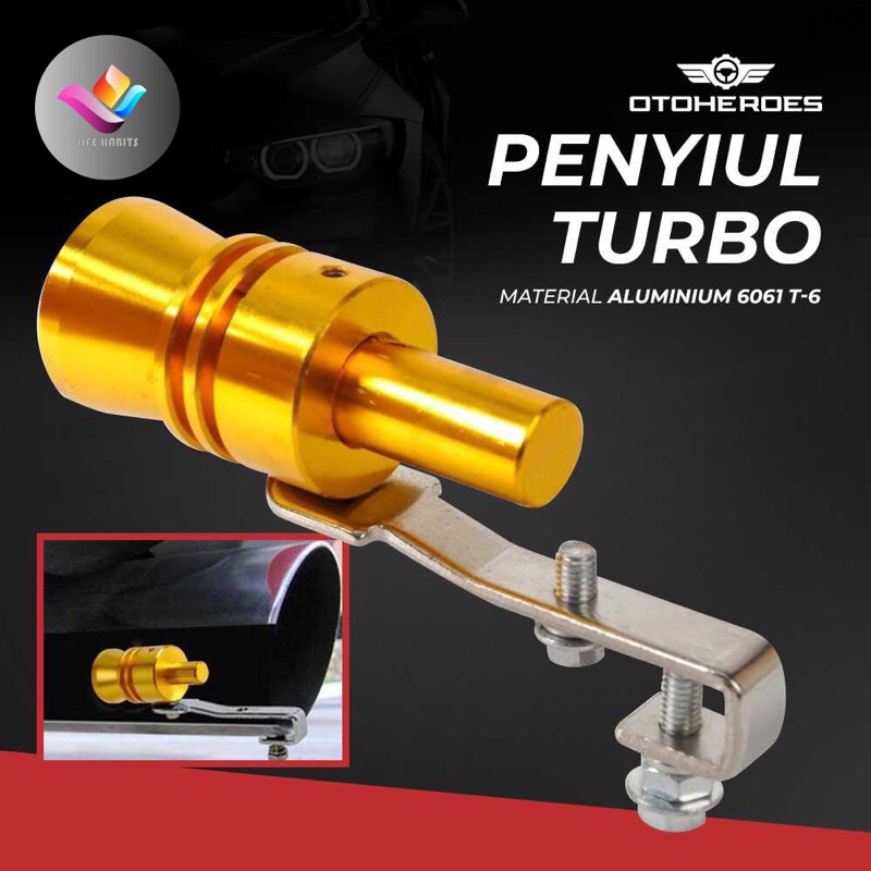 Penyiul Siulan Turbo Whistle Sound Muffler Knalpot Fake Turbo Palsu Mobil TUR007