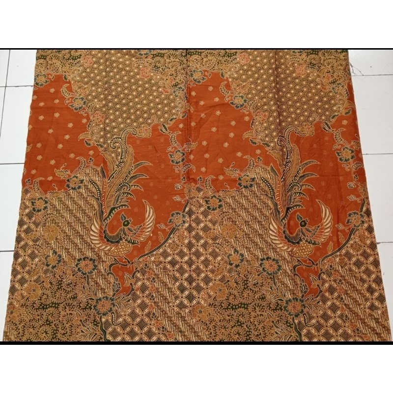 Kain Batik Solo katun premium merak kawung