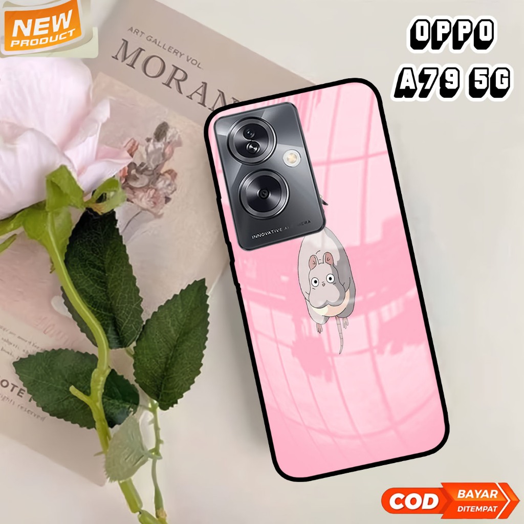 Softcase Glass Kaca Oppo A79 (T107)
