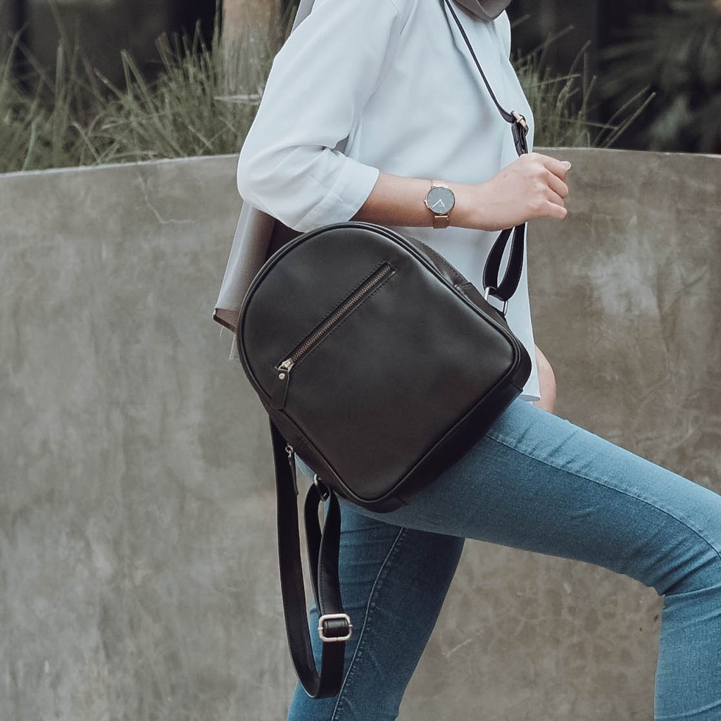 Tas kulit ransel wanita asli garut - Leather Backpack