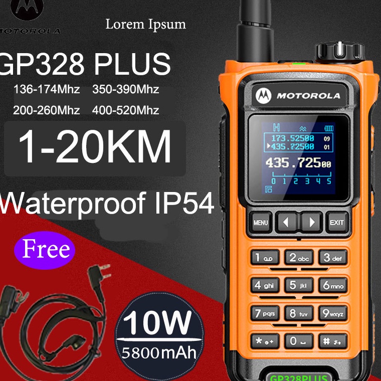 KODE K28K Motorola HT MOTOROLA GP328 plus walkie talkie jarak jauh dua arah radio asli motorola radi
