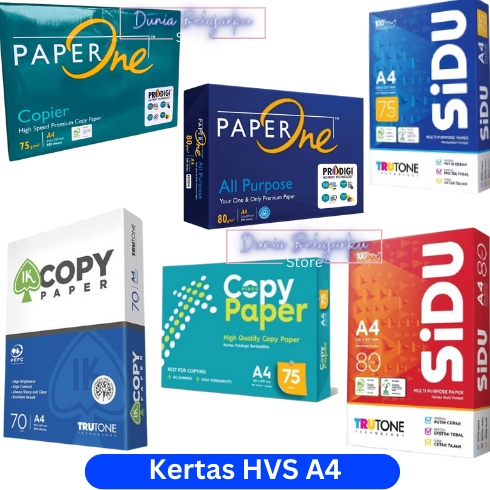 

KODE W96I Copy Paper Kertas HVS A4 7 gr 1 RIM 5 Lembar