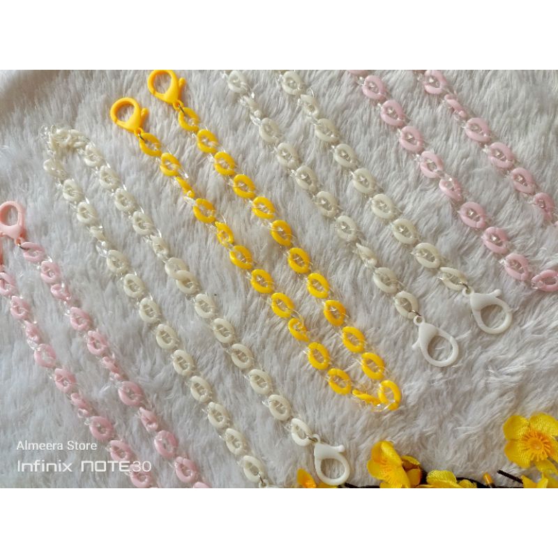 KALUNG MASKER RANTAI / GANTUNGAN MASKER ANAK / TALI RANTAI MASKER / STRAP MASKER AKLIRIK