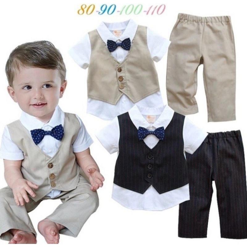 stelan jas bayi cowok stelan jas anak laki-laki stelan jas balita cowok pakaian anak cowok pakaian a