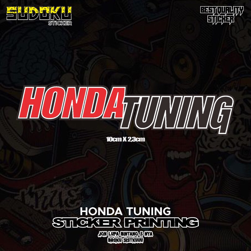 

STICKER STIKER PRINTING HONDA TUNING VIRAL
