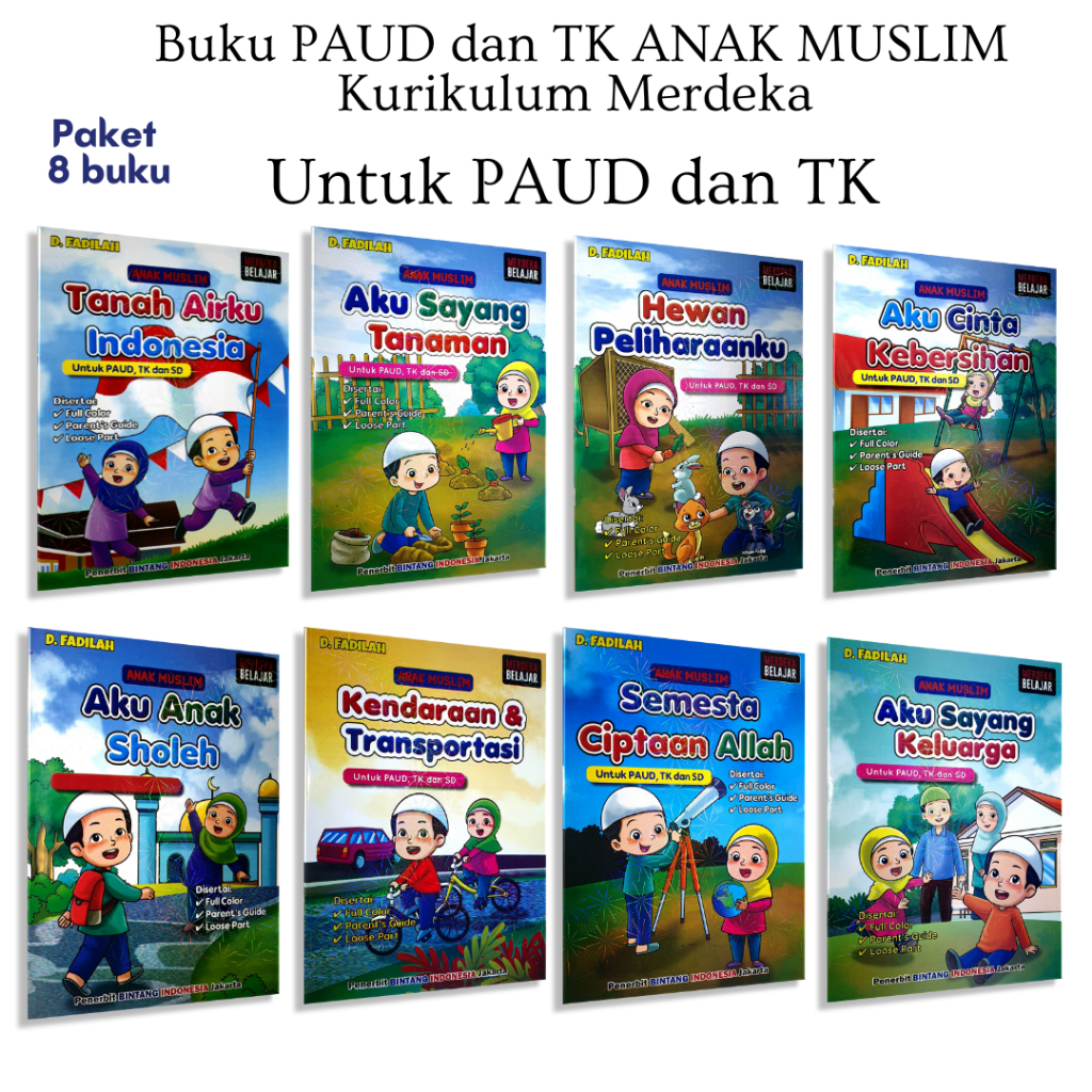 BUKU PELAJARAN SERI ANAK MUSLIM UNTUK PAUD DAN TK KURIKULUM KURIKULUM MERDEKA