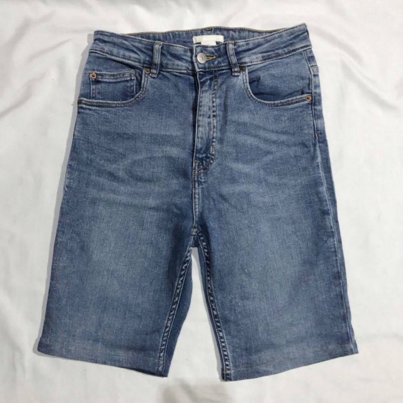 Celana Pendek Shortpants Jeans HnM H&M Light Blue Washed Original Second Preloved #CP01