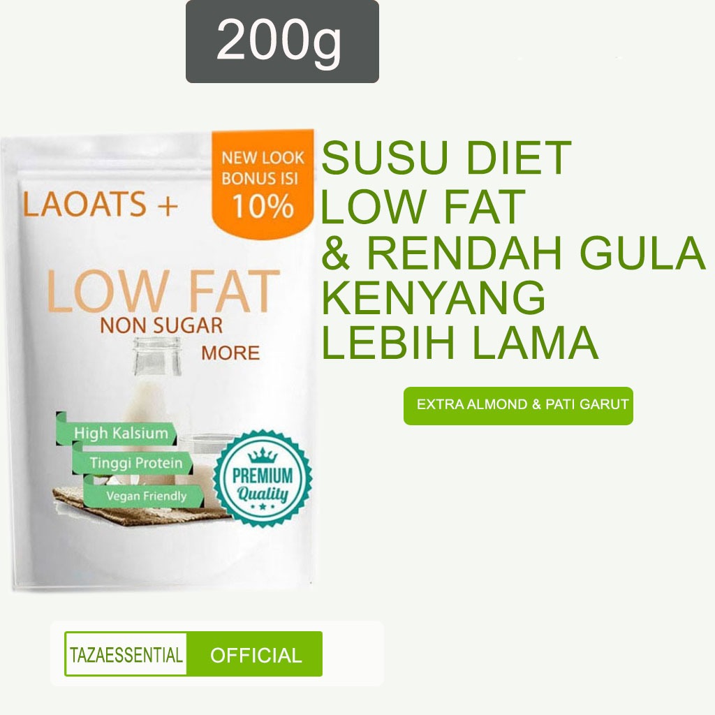 

Susu Low Fat Untuk Diet Pelangsing Badan Susu Bubuk Oat Milk Penurun Berat Badan Rendah Lemak Low Fat Milk Laoats