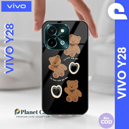 Case Vivo Y28 Casing Pelindung Body dan Kamera Vivo Y28 Softcase Karakter Y28 Silikon Protection Viv