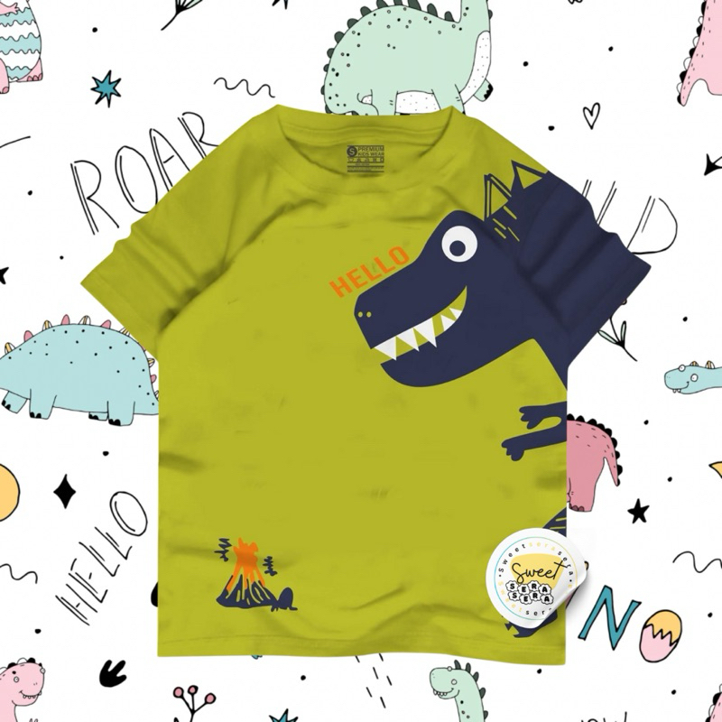 SWEETSERASERA |KAOS ANAK | KAOS ANAK LAKI-LAKI | KAOS ANAK LAKI-LAKI DINO | KAOS ANAK LAKI-LAKI DINO