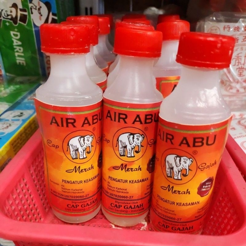 

Air abu cap gajah asli isi 100 ml 500ml exp 12/2028