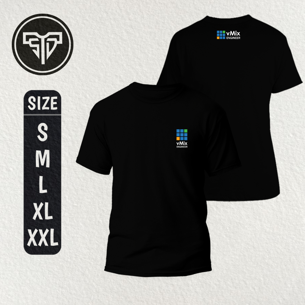 Kaos VMix Engineer | Baju Vmix | Baju Crew Acara | Crew Streaming