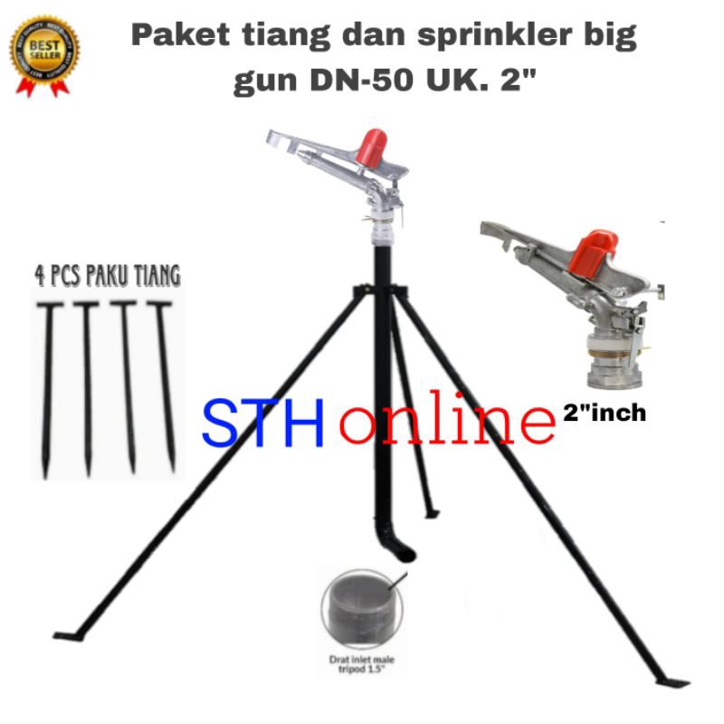 Paket tiang dan sprinkler big gun DN-40