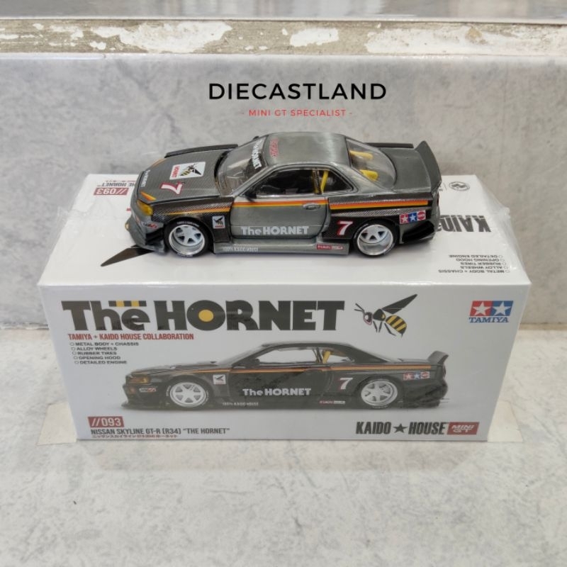 Mini GT x Kaido House KHMG093 Nissan Skyline GT-R (R34) TAMIYA x KAIDO HOUSE "The Hornet"  CHASE Kai