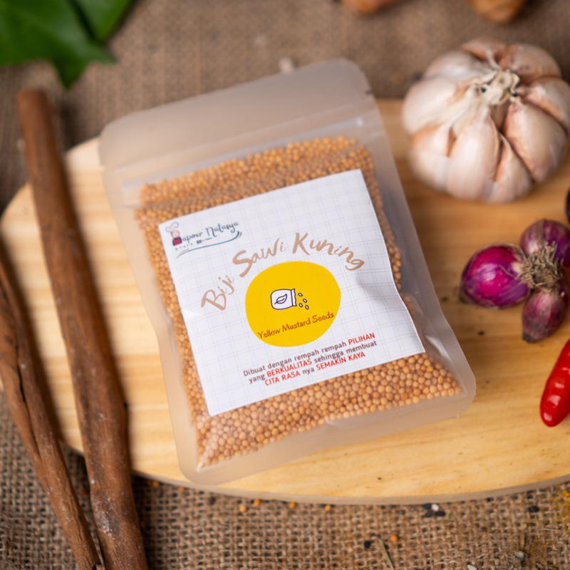 

Dapoer Natasya - Biji Sawi Kuning Yellow Mustard Seeds pelengkap Masakan Murni Ekonomis (40gram)