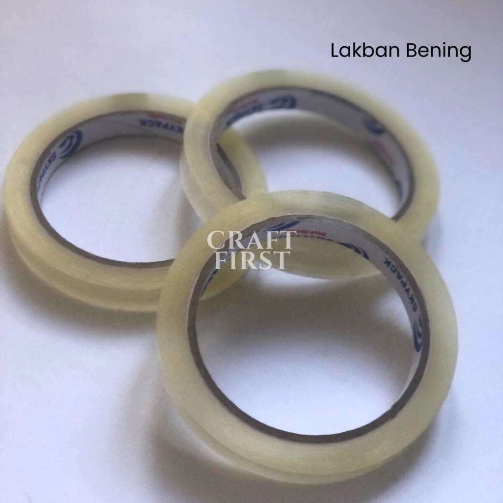 

Craft First - Lakban/Solasi/Selotip Bening 1.2 cm