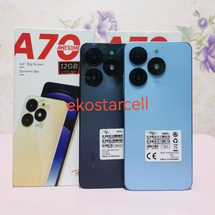 ITEL A70 3/64GB & 3/128GB & 4/64GB & 4/128GB & 4/256GB SECOND~