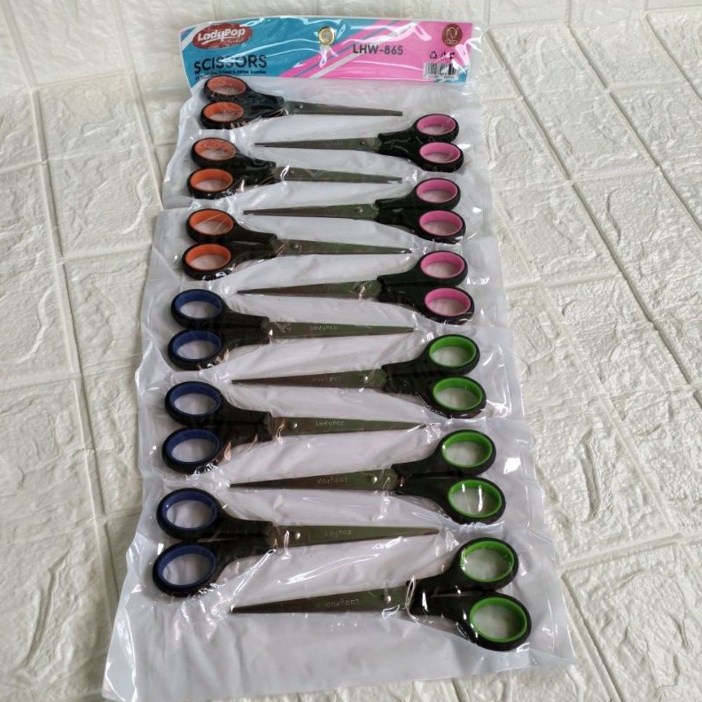 

KODE A2U 12pcs Gunting Renteng WarnaGunting Tanggung Tajam MurahGunting Kertas