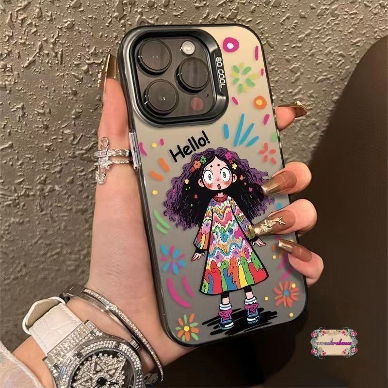 SS900 PREMIUM MATTE HARD CASE CARTOON COLORED LUCKY CUTE GIRL CASING HP COMPATIBLE FOR SAMSUNG J2 J7