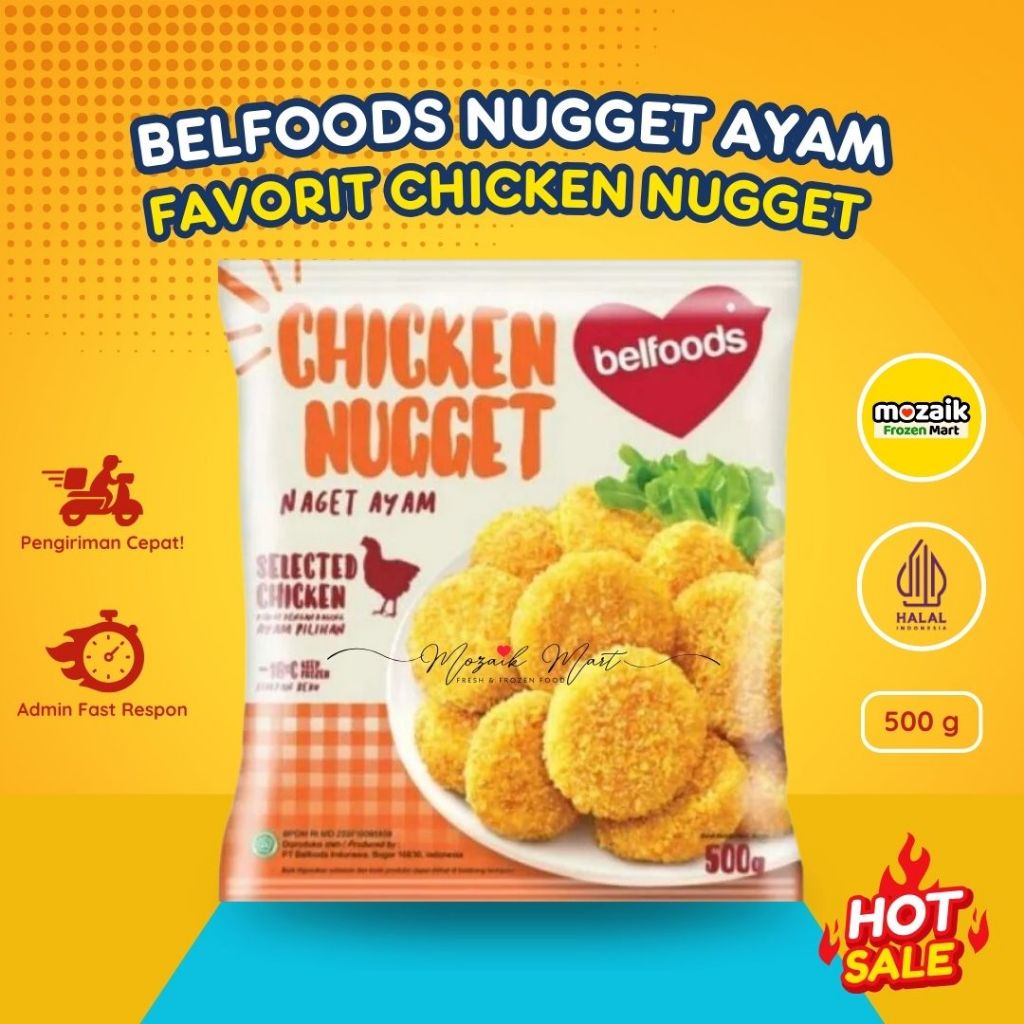 

Belfoods Fav Nugget Ayam Coin 500 gr Frozen Mart Frozen Food Palembang