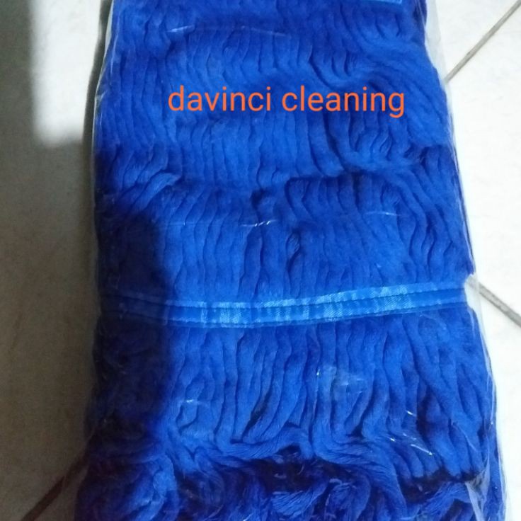 Sale KAIN PEL REFIL PEL JEPIT kain mop kain pel Alat pel lantai Refill mop biru